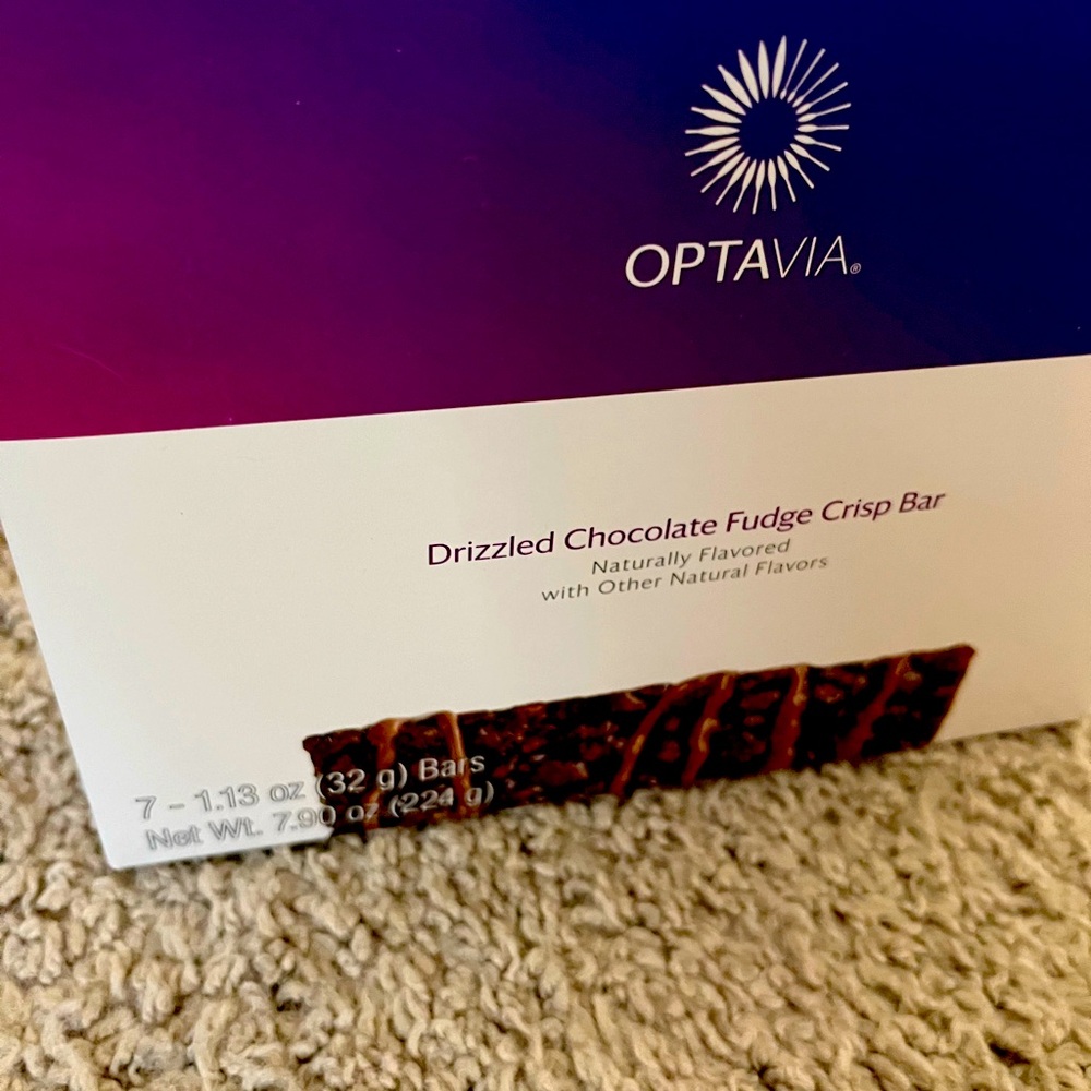 Optavia Chocolate Fudge and Drizzle Berry Bars